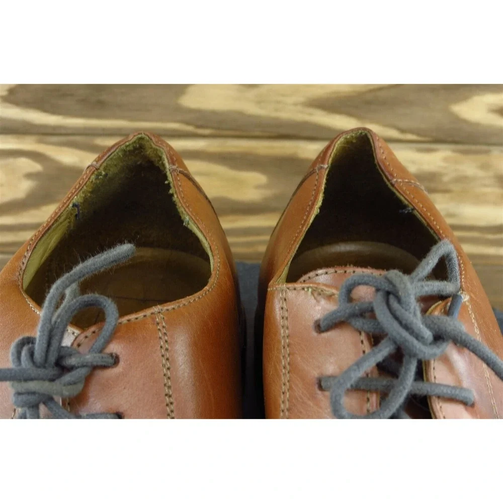14th Union Shoes Sz 9.5 M Brown Derby Oxfords Leather Men 58665‎